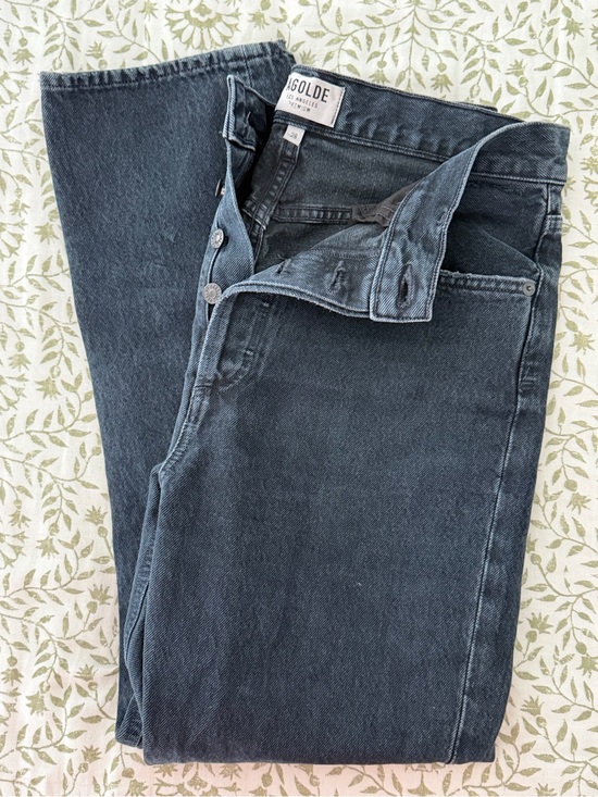 Agolde Pants - AGOLDE Black Denim Jeans - Classic Straight Fit. Size 28.